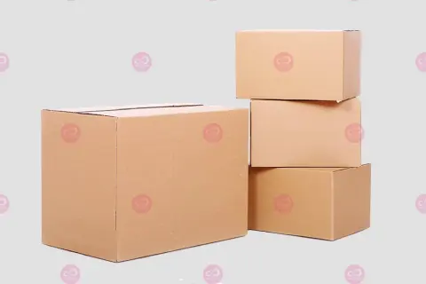 กล่องกระดาษลูกฟูก กล่องไปรษณีย์ (ชุด 10 ชิ้น)