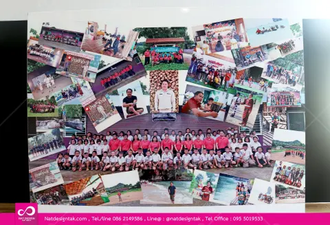 ภาพกรอบลอย สติ๊กเกอร์ติดพลาสวูด 60x80 ซม.