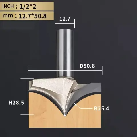 ดอก CNC Router Bit Tideway 1/2x2 นิ้ว ทังสเตนคาร์ไบด์ สำหรับงานไม้