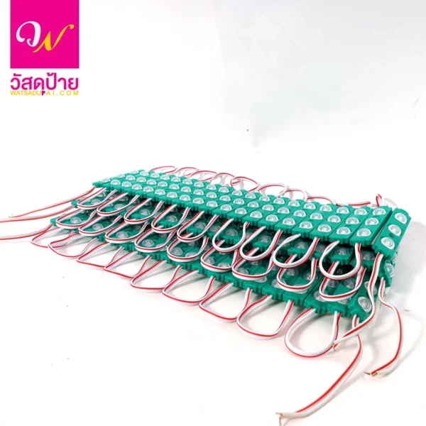 5730 LED Module Color Green Size 65x14 mm. DC 12V Power 1.5W (20 PCS/SET)