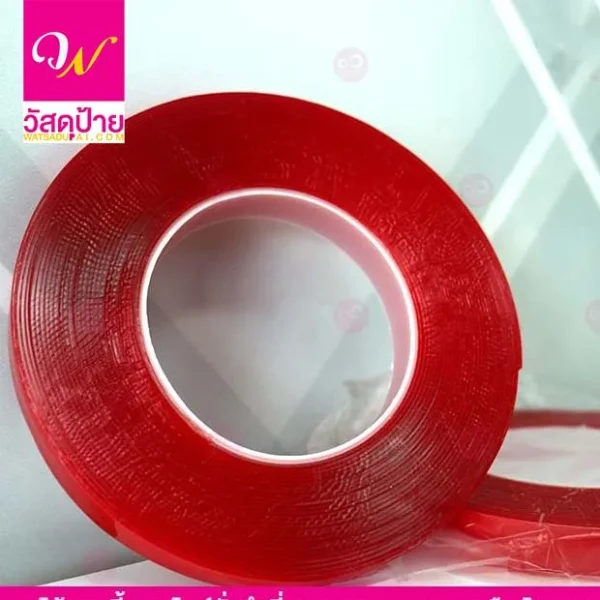 เทปกาวแดงหนาใส เทปกาวติดอะคริลิค ยึดติดแน่นนาน มีแรงยึดติดสูง ถูกสุดๆ